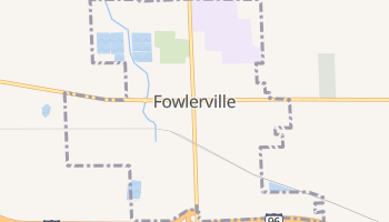 Fowlerville, Michigan map