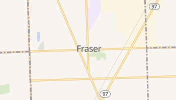 Fraser, Michigan map