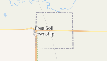 Free Soil, Michigan map