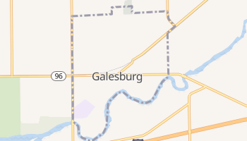 Galesburg, Michigan map