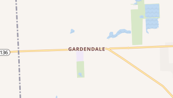 Gardendale, Michigan map
