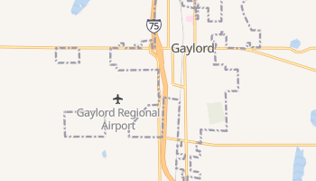 Gaylord, Michigan map