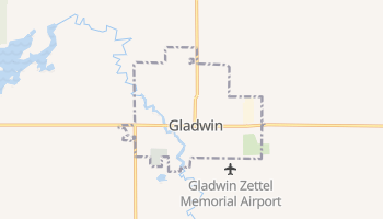 Gladwin, Michigan map