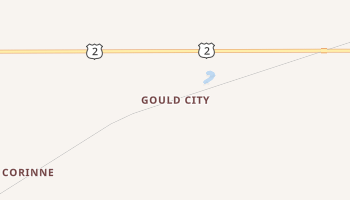 Gould City, Michigan map