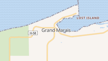 Grand Marais, Michigan map