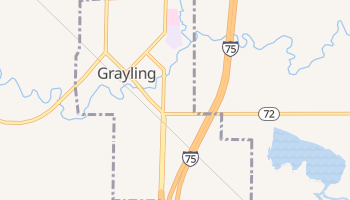 Grayling, Michigan map