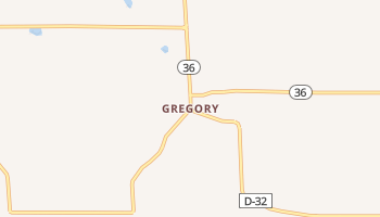 Gregory, Michigan map
