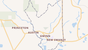 Gwinn, Michigan map
