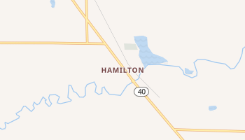 Hamilton, Michigan map