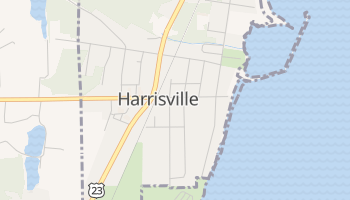 Harrisville, Michigan map