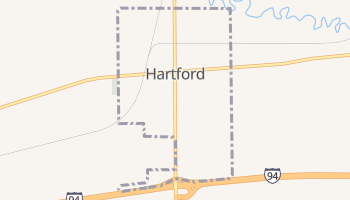 Hartford, Michigan map