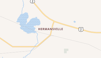 Hermansville, Michigan map