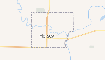 Hersey, Michigan map