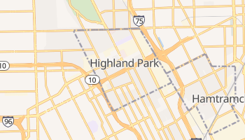 Highland Park, Michigan map