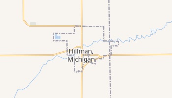 Hillman, Michigan map