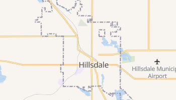 Hillsdale, Michigan map
