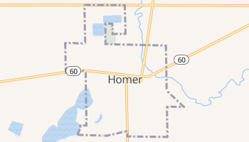 Homer, Michigan map