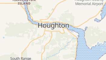 Houghton, Michigan map