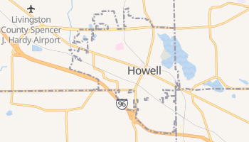 Howell, Michigan map