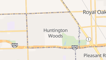 Huntington Woods, Michigan map