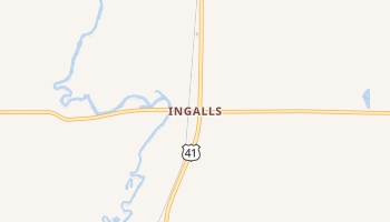 Ingalls, Michigan map