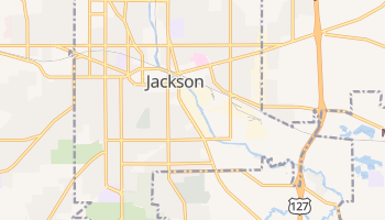 Jackson, Michigan map