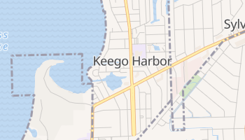 Keego Harbor, Michigan map