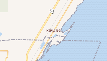 Kipling, Michigan map