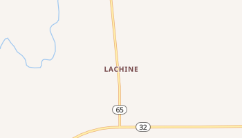 Lachine, Michigan map