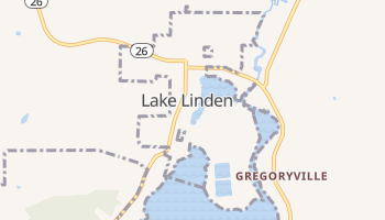 Lake Linden, Michigan map