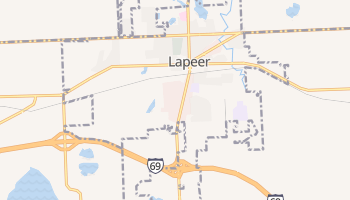 Lapeer, Michigan map