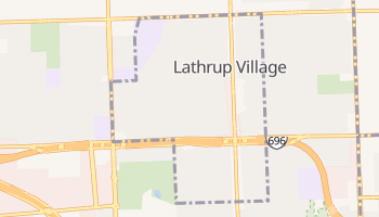 Lathrup Village, Michigan map