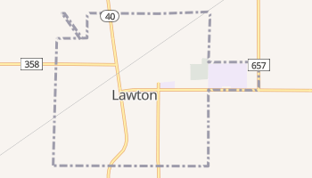 Lawton, Michigan map