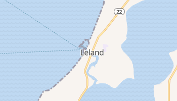 Leland, Michigan map