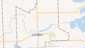 Linden, Michigan map