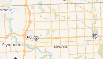 Livonia, Michigan map