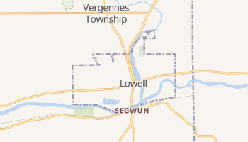 Lowell, Michigan map