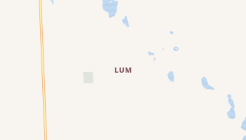 Lum, Michigan map