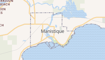 Manistique, Michigan map