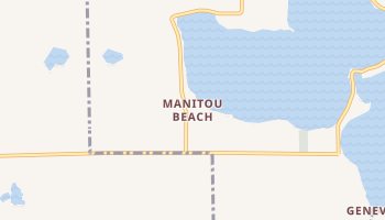 Manitou Beach, Michigan map