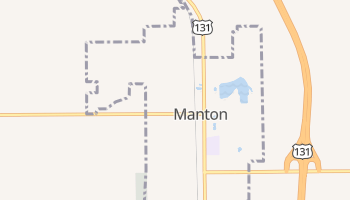 Manton, Michigan map