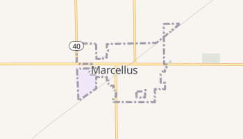 Marcellus, Michigan map