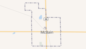 McBain, Michigan map