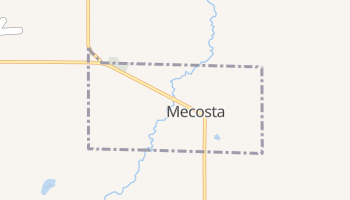 Mecosta, Michigan map
