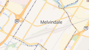 Melvindale, Michigan map