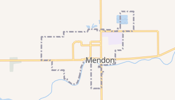 Mendon, Michigan map