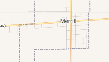 Merrill, Michigan map