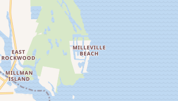 Milleville Beach, Michigan map