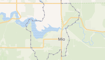 Mio, Michigan map