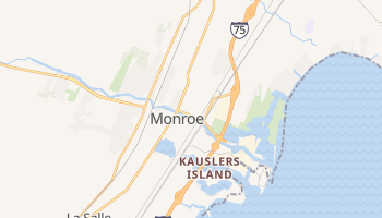 Monroe, Michigan map